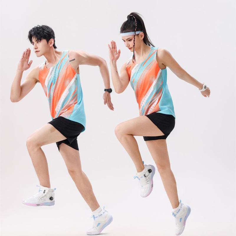 Junior High Track & Field Sport Set: Sprinting, High Jump, Marathon, Long Jump Vest & Jump Rope