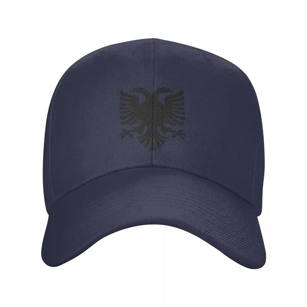 Personalized Flag Of Albania Eagle Baseball Cap for Unisex Women Breathable Albanian Pride Dad Hat Streetwear Snapback Caps