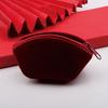 Jewelry Storage Bag Red Velvet Household Supplies Washable Ear Studs Necklace Ring Travel Bag Pretty Storage Washable