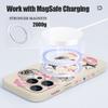 For iPhone 17 Pro Max Case Cherry Bowknots Lips Disco Ball Magnetic For Magsafe Silicone Cover For iPhone 16 Pro Max Funda iPhone 15 14 13 12 11 16E