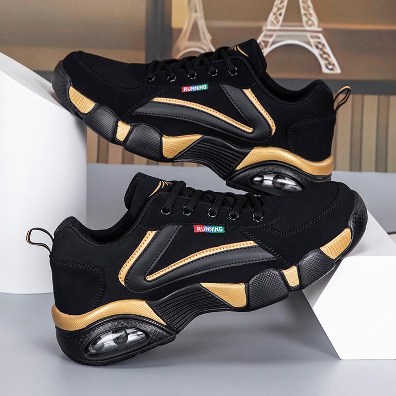 

TUINANLE Весенние кроссовки Мужские уличные дышащие кроссовки для ходьбы Мягкая подошва Мужские туфли для вождения 47 золотой