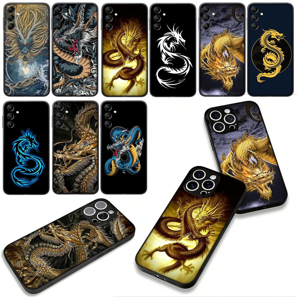 Black Dragon Cool Phone Cover for Xiaomi Redmi Note 14 12 13 ProPlus A4 A3 Pro Plus 12C 13C 14C 5G Case