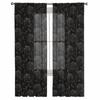 Rose Flowers Leaves Sheer Curtains For Living Room Kitchen Window Curtains Bedroom Tulle Voile Curtains