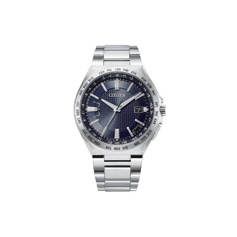 

CITIZEN Eco-Drive Series Business Casual Eco-Drive Multi-station Radio Wave Optical Quartz Titanium Strap Men s Watch Blue Dial CB0210-54L синій