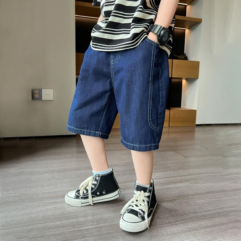 Children's Pants, Boys' Summer Shorts, Big Children's Denim Pants, Summer Thin Sports Trendy Pants