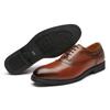 Fashion Brown Men Derby Shoes Lace-up Square Toe Men Dress Shoes Handmade Black Men Shoes  Zapatos De Hombre