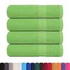 VidaXL Serviettes de bain 4pcs vert pomme 100x150cm 360g/m² 100% coton 137029