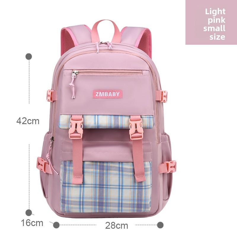 

Sesame Baby Kids School Backpack With Breathable Nylon For Elementary Students Light Pink Small
