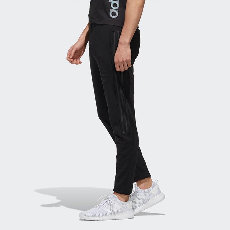 Adidas Neo Slim Straight-Leg Track Pants Men Bottoms Black DZ4884