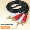 1Pcs Rca Audio Splitter Cable 2Rca Male To 2 Rca Male Audio Video Cable For Dvd Sound Tv Box Louder 1.5 Meters