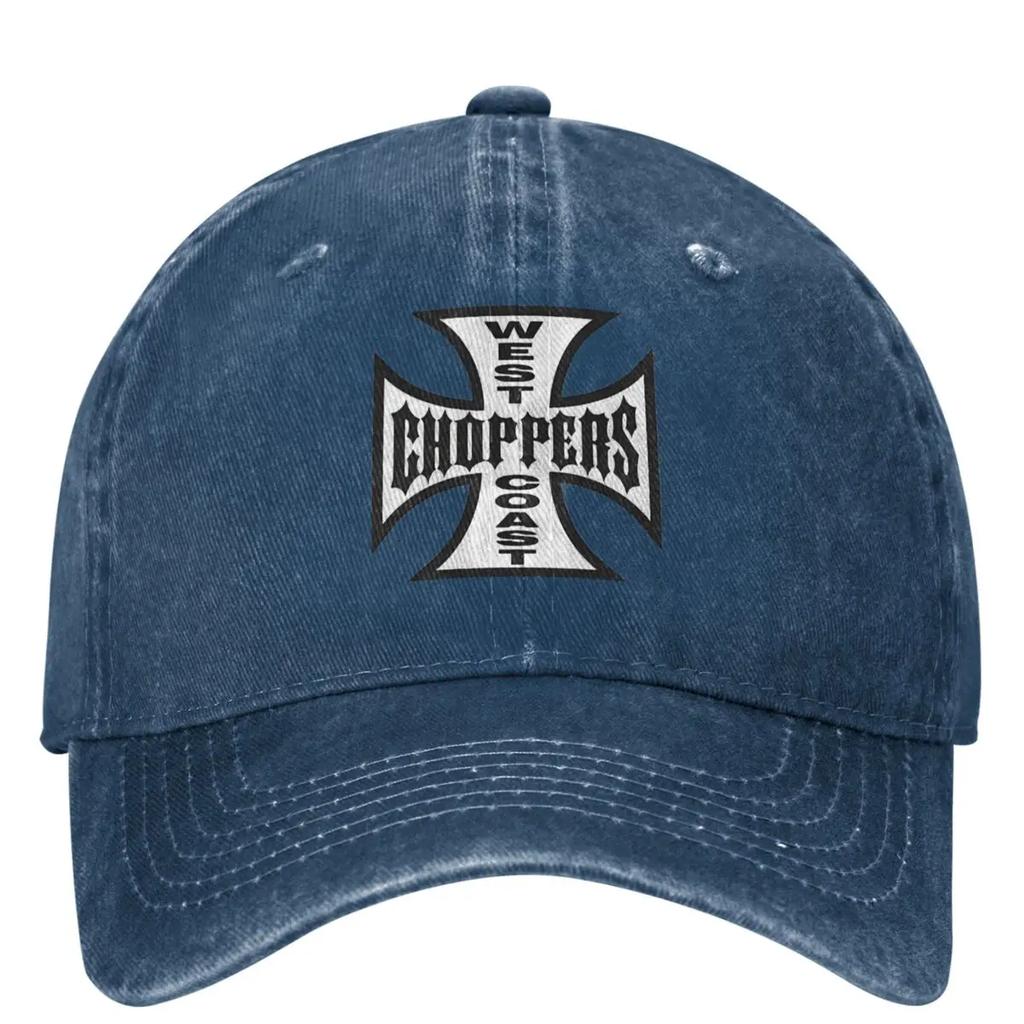 The West Denim Baseball Cap Cross Print Hunting Camping Trucker Hat Summer Unisex Teens Street Style Sun-Proof Baseball Caps