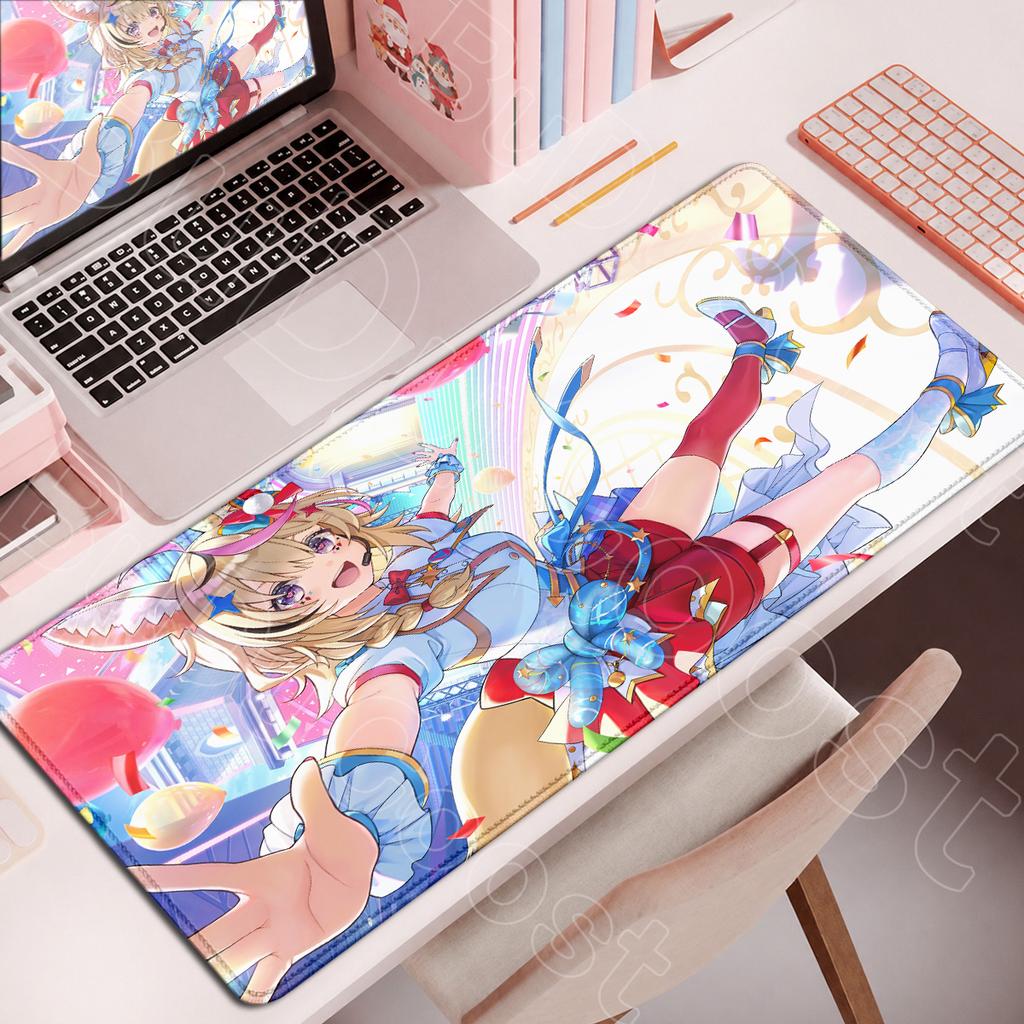 Hololive Cute Girl Omaru Polka Computer Keyboard Mats Pc Gaming Accessories Office Cabinet Desk Rug Hd Printing Vtuber Mouse Pad