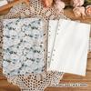 JIANWU A5 Literary Embroidered Fabric Button Loose-leaf Notebook Flower Butterfly Cover Creative DIY Student Supplies Stationery