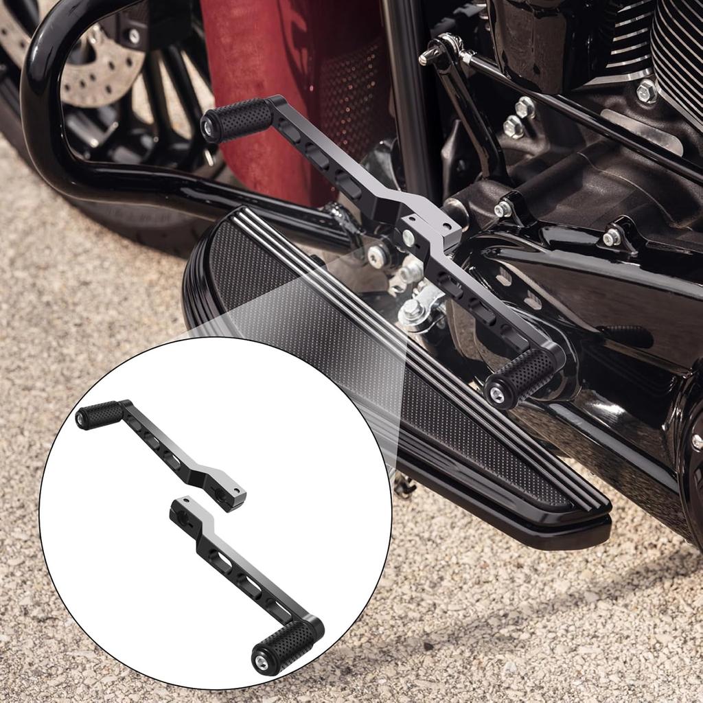 Motorcycle Heel Toe Shift Lever Brake Pedals, Shift Peg for Harley Davidson Softail Touring Road Glide Street Glide Levers Road King Glide Trikes