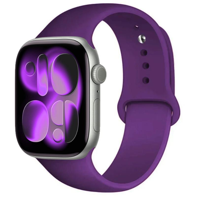 For Watch Bands 46mm 42mm 45mm 44mm 40mm Silicone Sport Bracelet Iwatch Series 11 10 - 8 7 6 5 4 SE 9 Ultra 3/2 49mm Strap