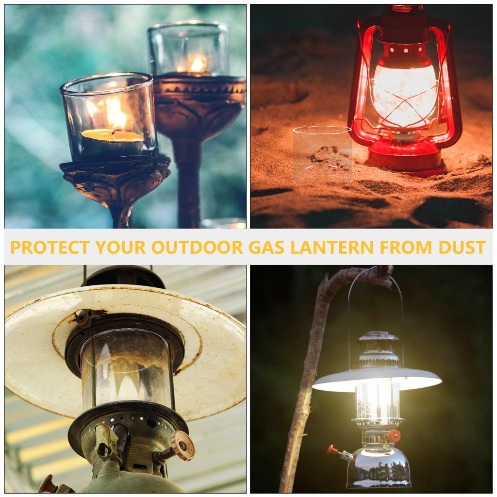 High Quality Glass Lamp Shade Outdoor Gas Lantern Protector Propane Cover Shell Clear Accessories Car Lights Beautiful Design