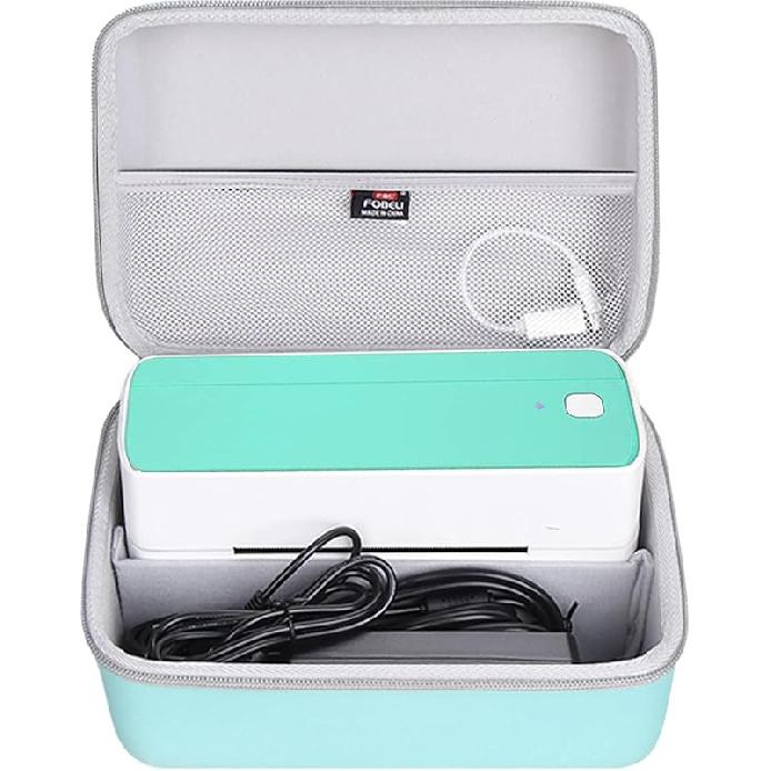 FBLFOBELI Hard Case for POLONO/for Phomemo/for SVANTTO/for YOTON/for Rollo/for Nelko/for Omezizy Bluetooth Thermal Shipping Label Printer - 241BT