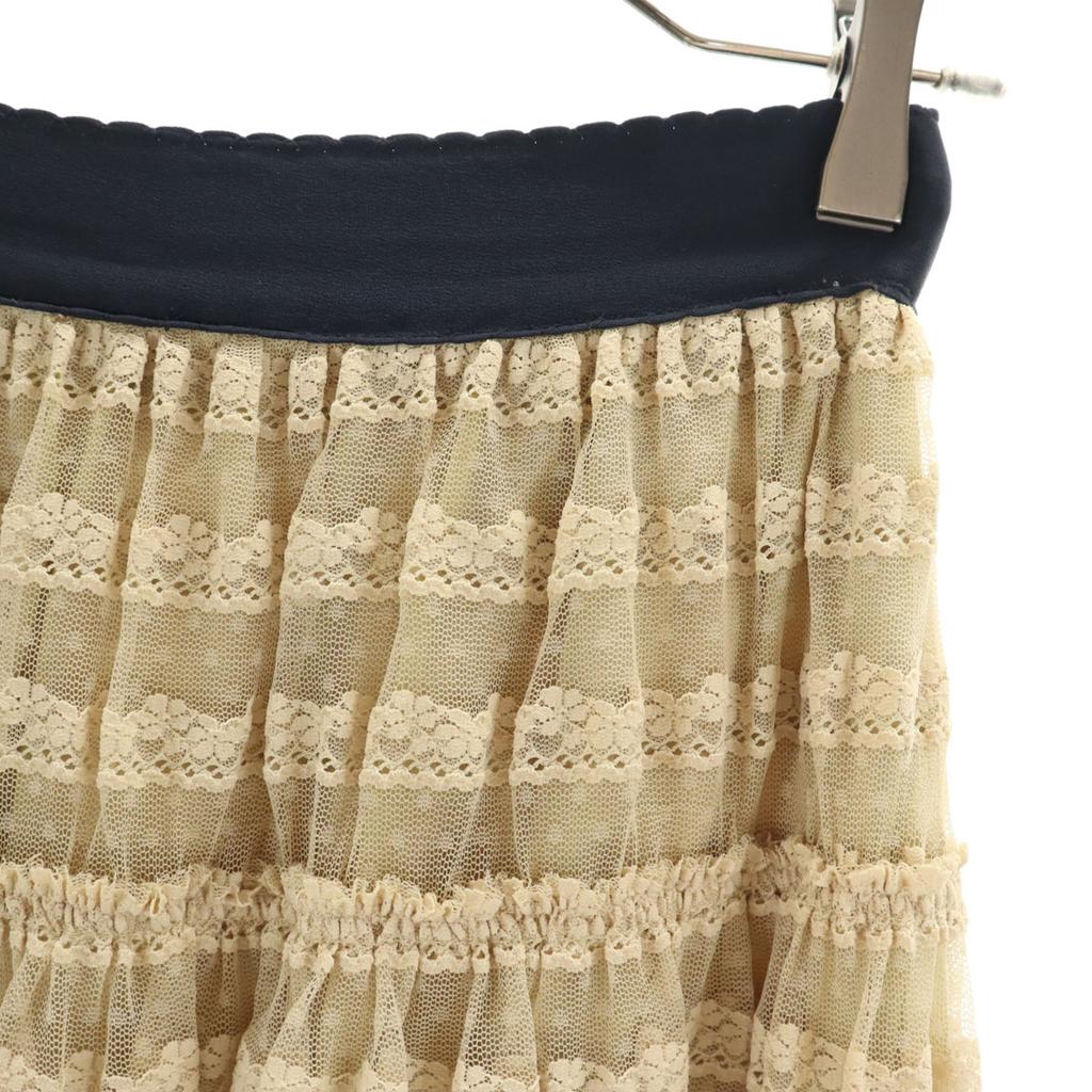 TOCCA silk Midi length Lace skirt Ivory system Women Used