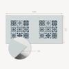 Self-Adhesive Vinyl Panel With Decorative Print 100x50 cm Geometric Patterns in Squares