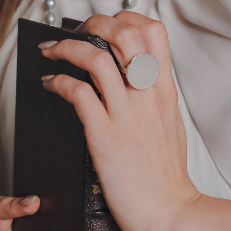 

J.Lauren Clam Silver Ring R0630 No. 15