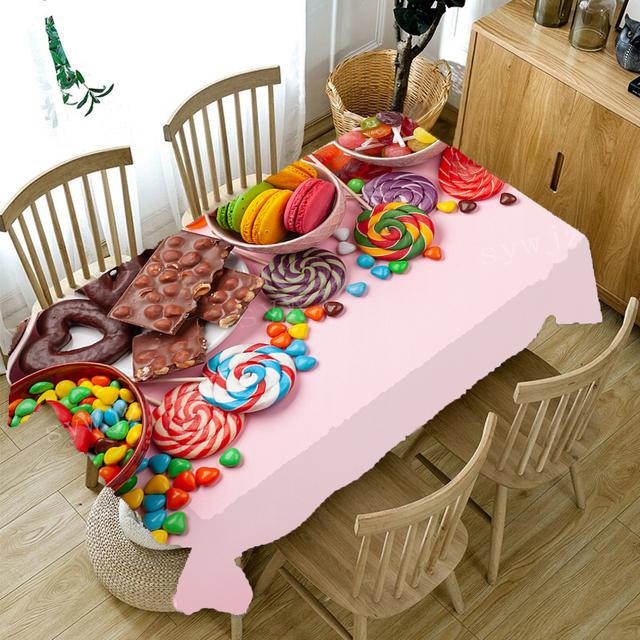 

Романтический узор розы, настольный кухонный прямоугольный стол, семейная вечеринка, свадебные украшения и аксессуары, праздничный подарок 140x240cm55x94inch