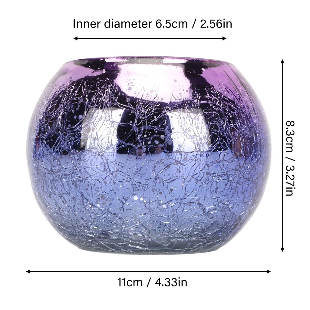 T Light Holder Warm Romantic Glass Attractive Decorative Handcrafted Textures Table Centerpiece Decor