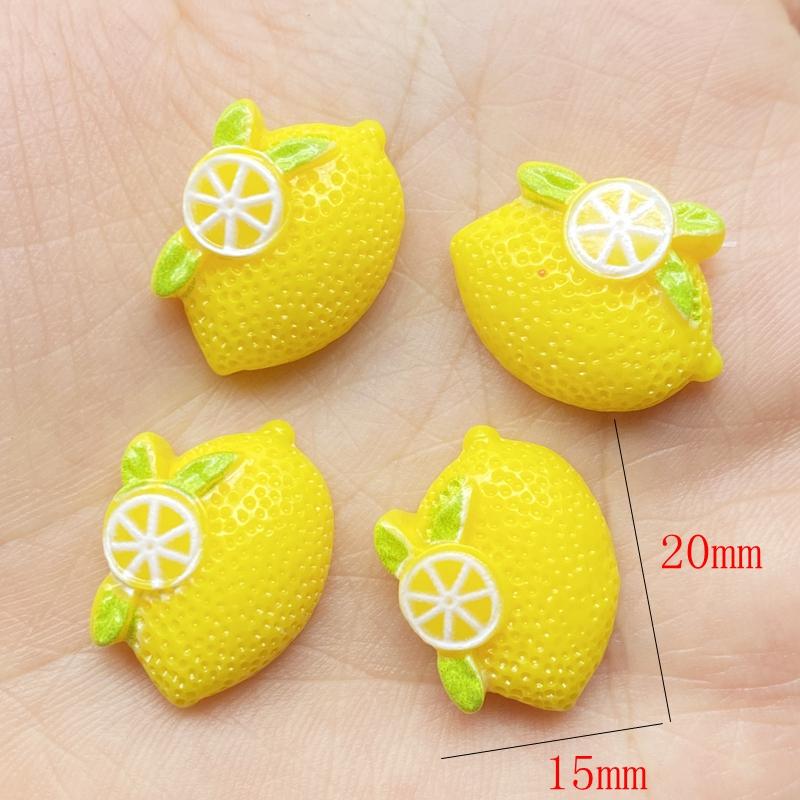 20Pcs Kawaii Cute Mixed Mini Fruit Series FlatBack Resin Cabochons Scrapbooking DIY Jewelry Craft Decoration Accessories G59
