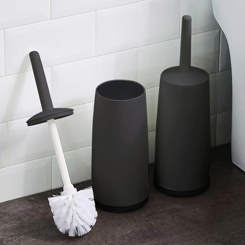 Toilet Brush Set Extra-Long Handle Flexible Head No Dead Corner Design Effective Bathroom Cleaning Brush Cleaning Supplie