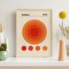 Picasso Tänzerin Bauhaus Rund Haring Orange Wandkunst Leinwandgemälde Nordische Ästhetik Poster und Druck Wohnzimmer Dekor Bild