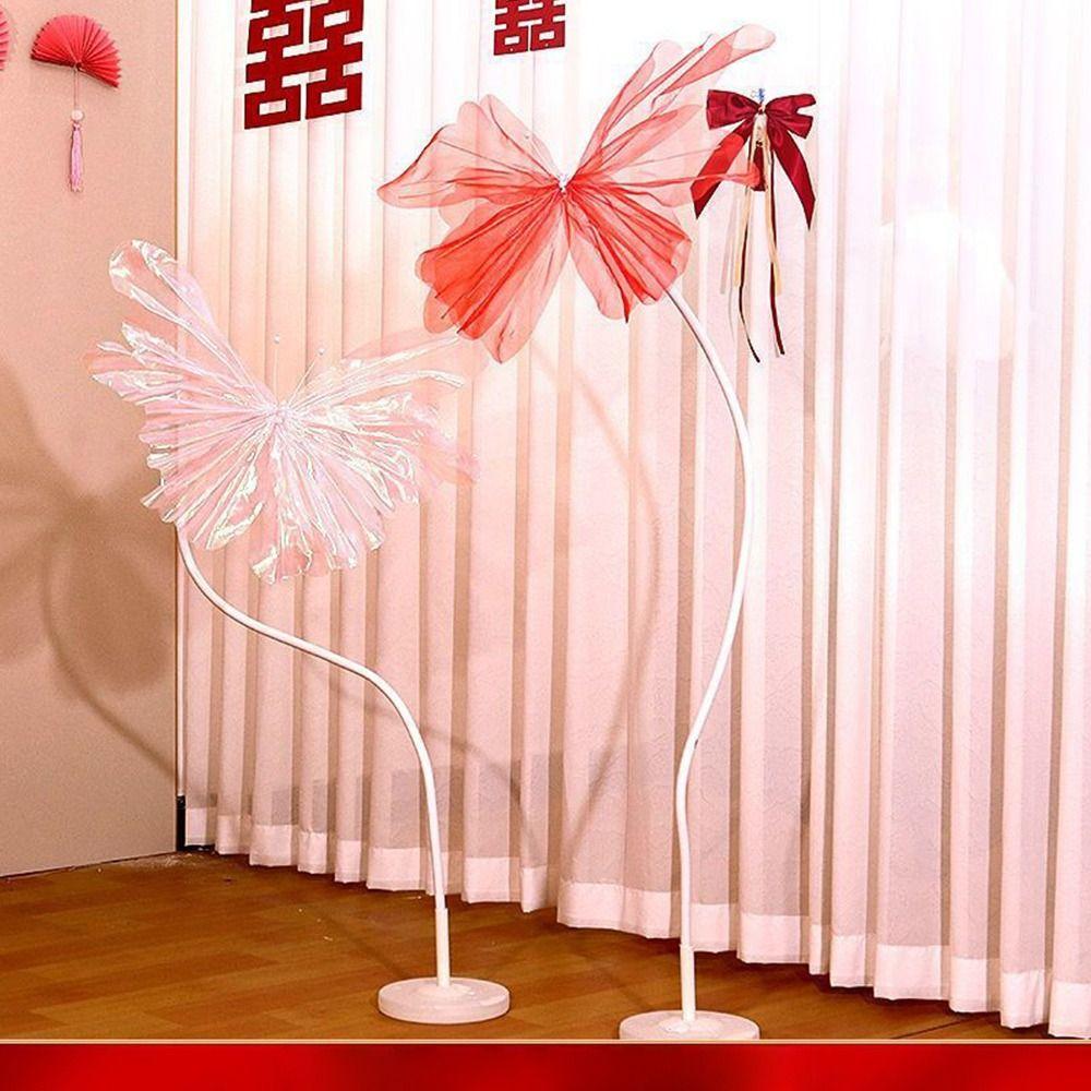 50cm Big 3D Butterfly Artificial Material Real Yarn Mesh Yarn Flower Hollow Design Large Size Simulation Butterfly