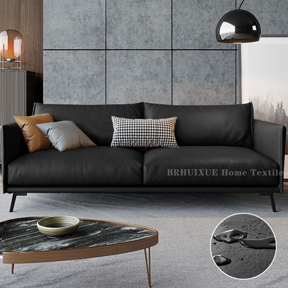 PU Leather Sofa Cover Durable Waterproof Sofa Seat Cushion Cover For Living Room Stretch L-shaped Sofa Slipcovers Protector