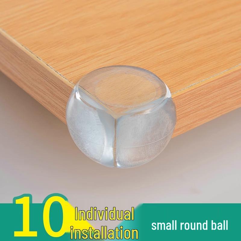 Children's Transparent Silicone Corner Protector for Tables and Glass - Anti-Collision and Anti-Bump Safety Cover.