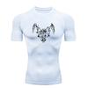 Fallen Angel  Men's Sports T-shirt Training Fitness Compression Short Sleeve Rashguard for Men Quick Dry Workout T-Shirt
