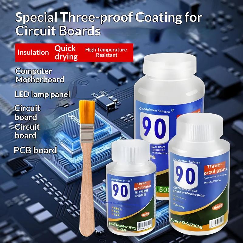 1 Set Car Electronics Repair Accessories 50/100ml Clear Conformal Coating Waterproof Protective Paint For Circuit Board PCB LED