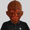 Haunting Glowing Pumpkin Head Mask For Halloween Festivities And Costume Events