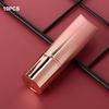 10pcs Round Empty Lipstick Tube Lip Balm Refillable Shell Container DIY Case Pink and Gold Gradient