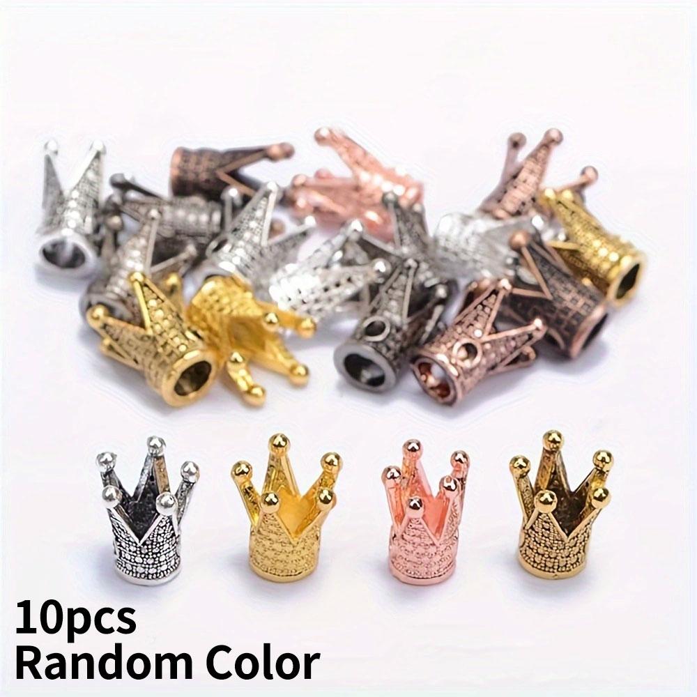 

10/30/50 Штук Суцільнометалеві Корона Короля та Королеви Великий Отвір З єднувач для Браслета Підвіска Намистини 10pcs