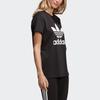 Adidas Originals Boyfriend Tee Logo Print Sports Round Neck Short Sleeve T-Shirt Women Tops Black DX2323