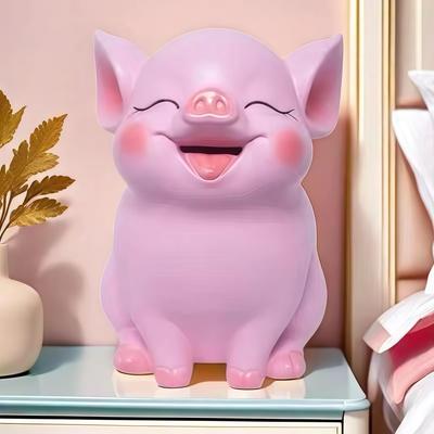 2026 Piggy Bank Savings Jar: In/Out Coin Box for Kids - Gift & Desk Ornament
