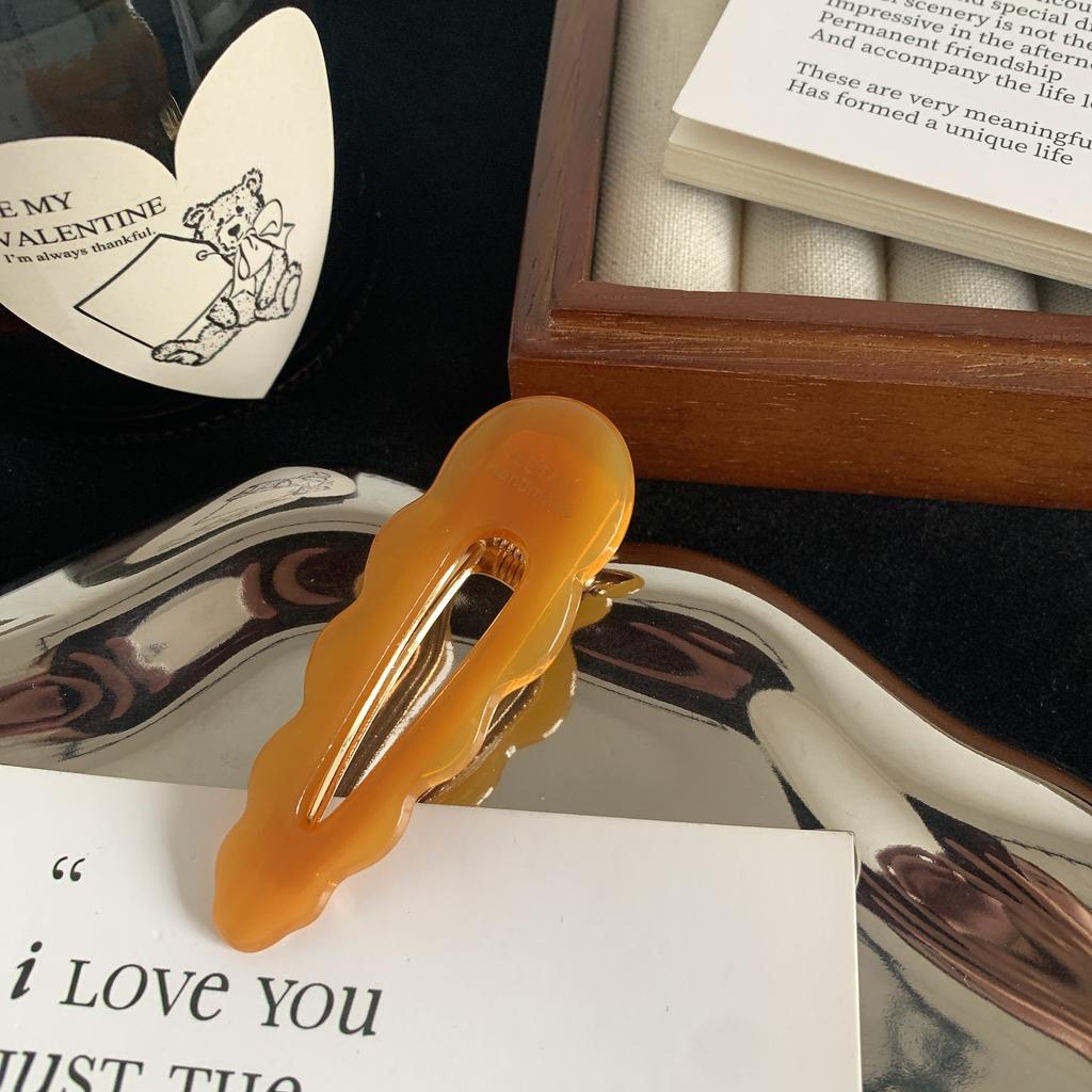 Fashion Women Acetate Hair Clips Elegance Colorful Marbling Duckbill Clip Girls Hair Barrettes Hair Accessories New Hair Clip