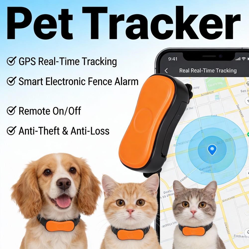 Optimized Title:  "2G GPS Pet Tracker - Global Real-Time Location Monitor for Dogs & Cats (Dedicated Network, Waterproof & Long Battery Life)