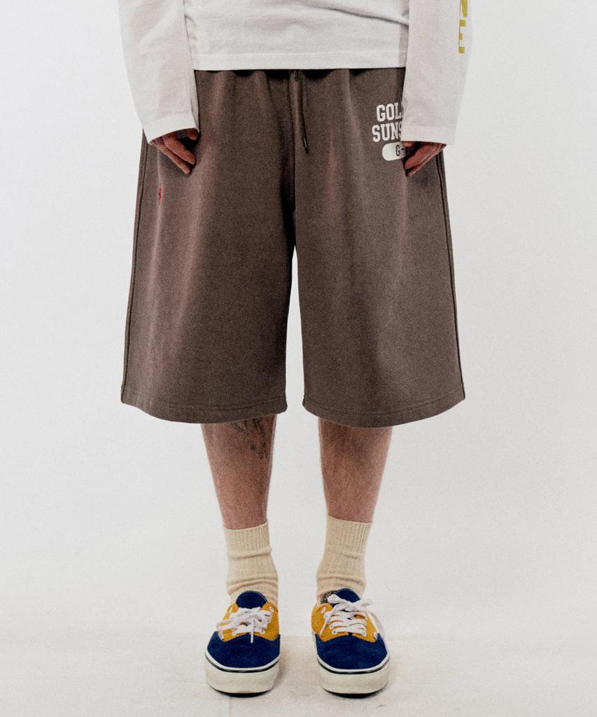 GOLDEN SUNSHINE G-2 Bermuda Sweat Shorts_Brown