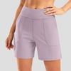 High-waisted Casual Sports Shorts Women's Loose Large-sized Quick-drying Capri Shorts Summer Fitness Breathable Outerwear Yoga Shorts