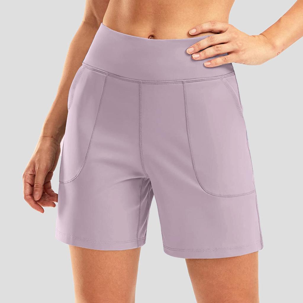 High-waisted Casual Sports Shorts Women's Loose Large-sized Quick-drying Capri Shorts Summer Fitness Breathable Outerwear Yoga Shorts
