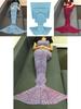Mermaid Tail Knit Blanket With Lightweight Acrylic For Gift And Relaxation Use
