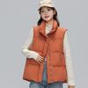 Down jacket women's new stand-up collar down vest vest in autumn and winter 2024 90 white duck down loose coat tide