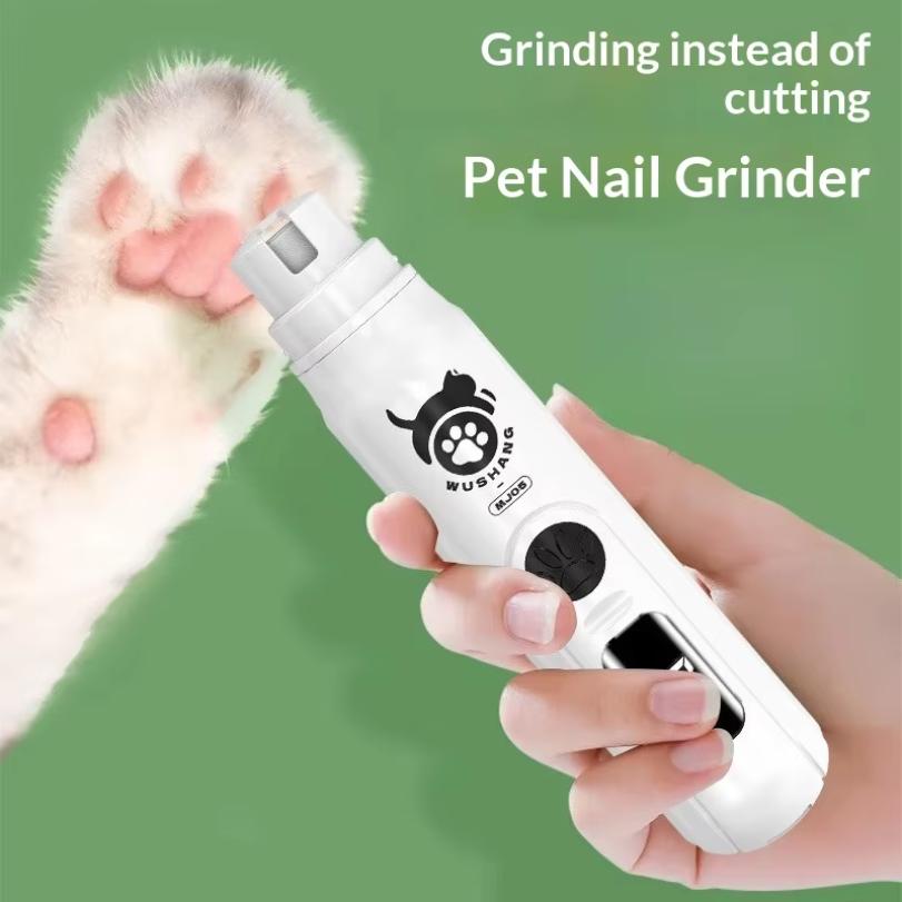 Pet Nail Grinder Electric Trimmer for Cats & Dogs, Grooming Nail Clippers, Nail Cleaner & Cutter, Quiet Low-Noise Design