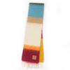 Excellent LOEWE Scarf Monogram Leather Patch and Fringe Multicolor Mohair Women Used
