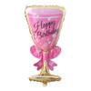 Champagne Bottle Glass Foil Balloons Happy Birthday Wedding Party Decor Gift