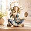 Bezhlavá sedící meditační jógová bohyně Figurka Zen styl Matka Země Domácí socha Domácí dekorace
